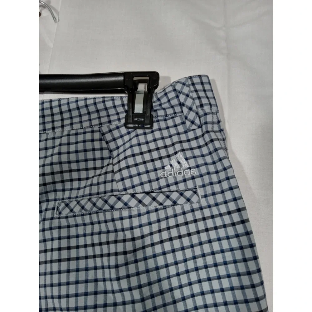 Adidas Golf Shorts  Men's 32‎ Gray Black Plaid